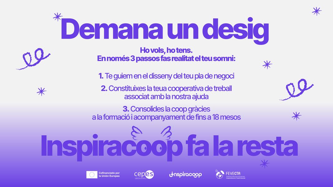 Emprendre és més fàcil amb el projecte INSPIRACOOP